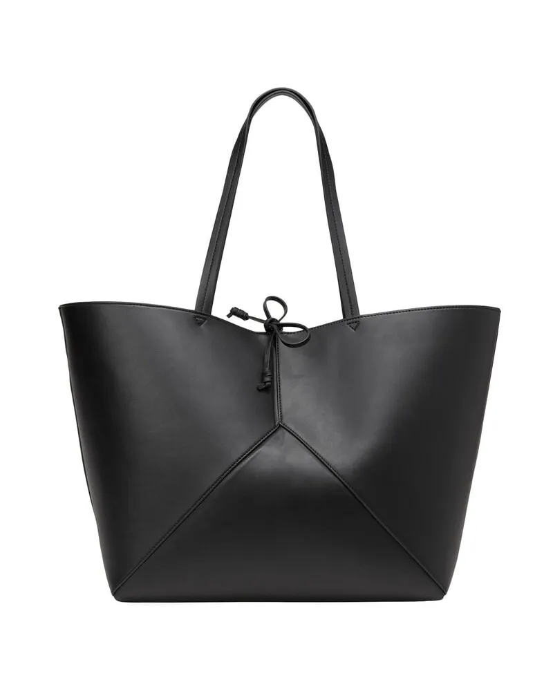 Marc O'Polo Damen Shopper mit recyceltem Polyester Schwarz