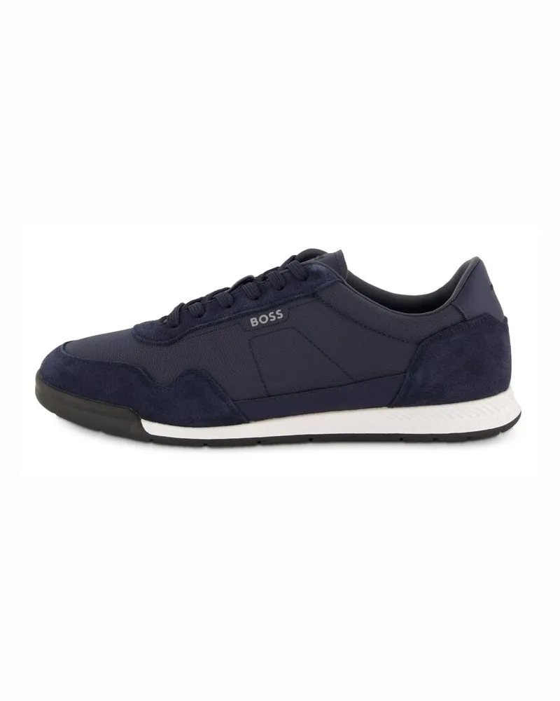HUGO BOSS Herren Sneaker aus Leder TITANIUM Navy