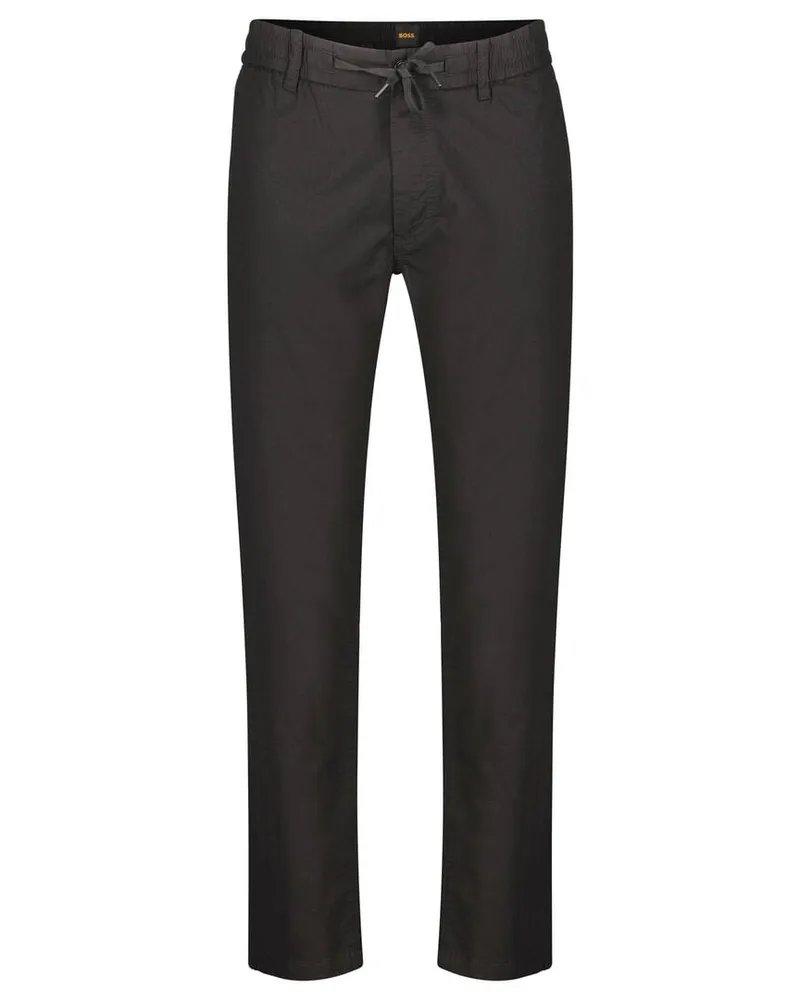 HUGO BOSS Herren Chino TAPERED Schwarz