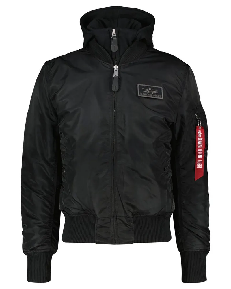 Alpha Industries Herren Bomberjacke MA-1 D-TEC Black