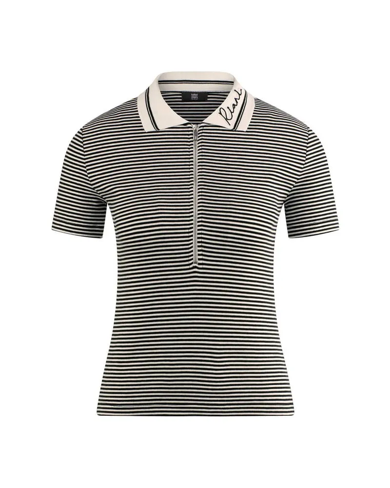 Riani Damen Poloshirt mit Streifen Sand