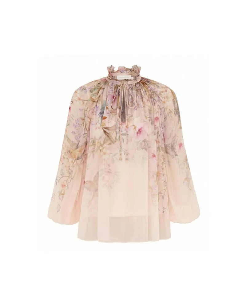 Zimmermann Damen Bluse REBELLION BILLOW Offwhite