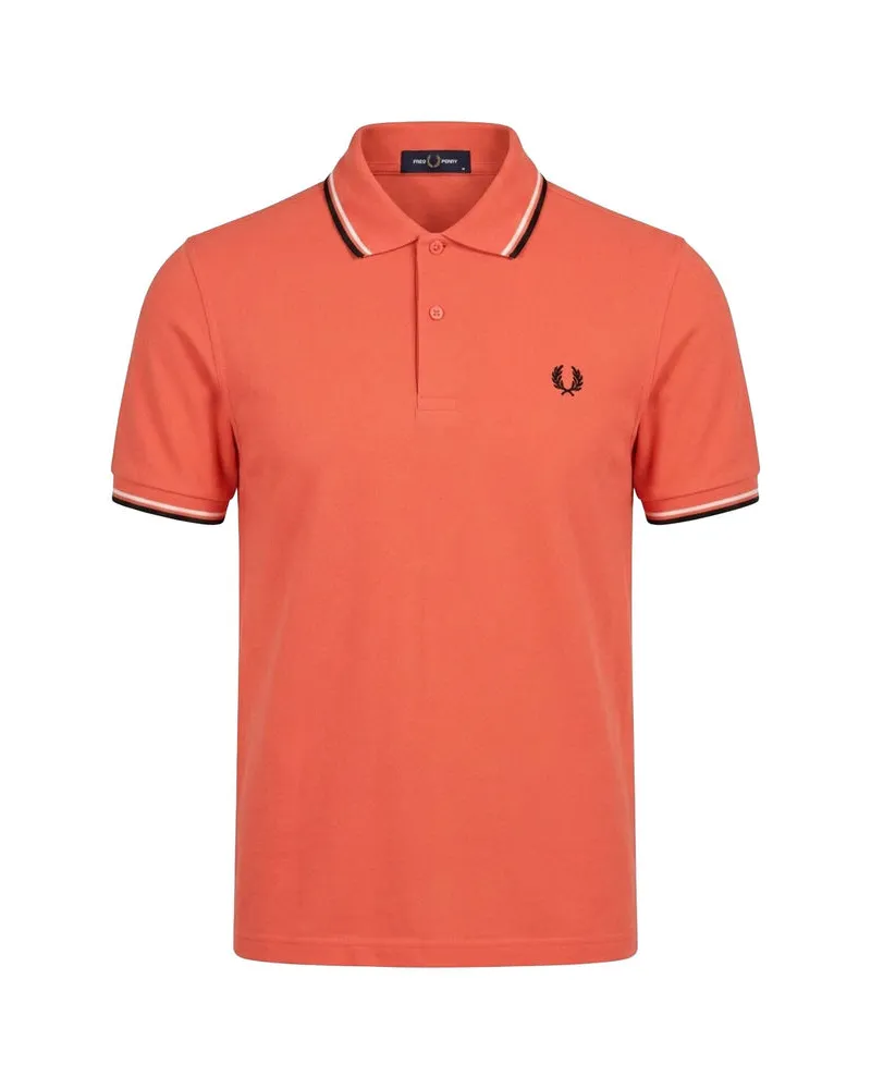 Fred Perry Herren Poloshirt M3600 THE TWIN TIPPED Beere