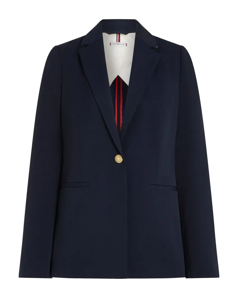 Tommy Hilfiger Damen Blazer GOLD BUTTON SLIM FIT Marine