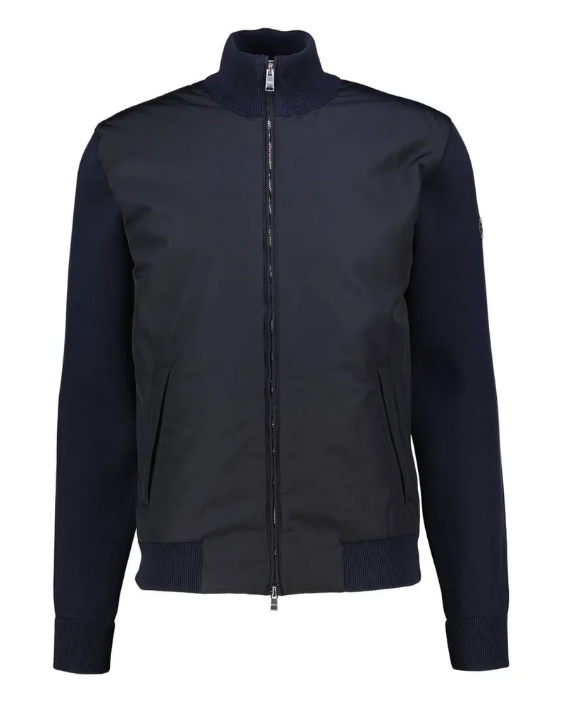 HUGO BOSS Herren Strickjacke mit Wattierung C-IBAIO Marine