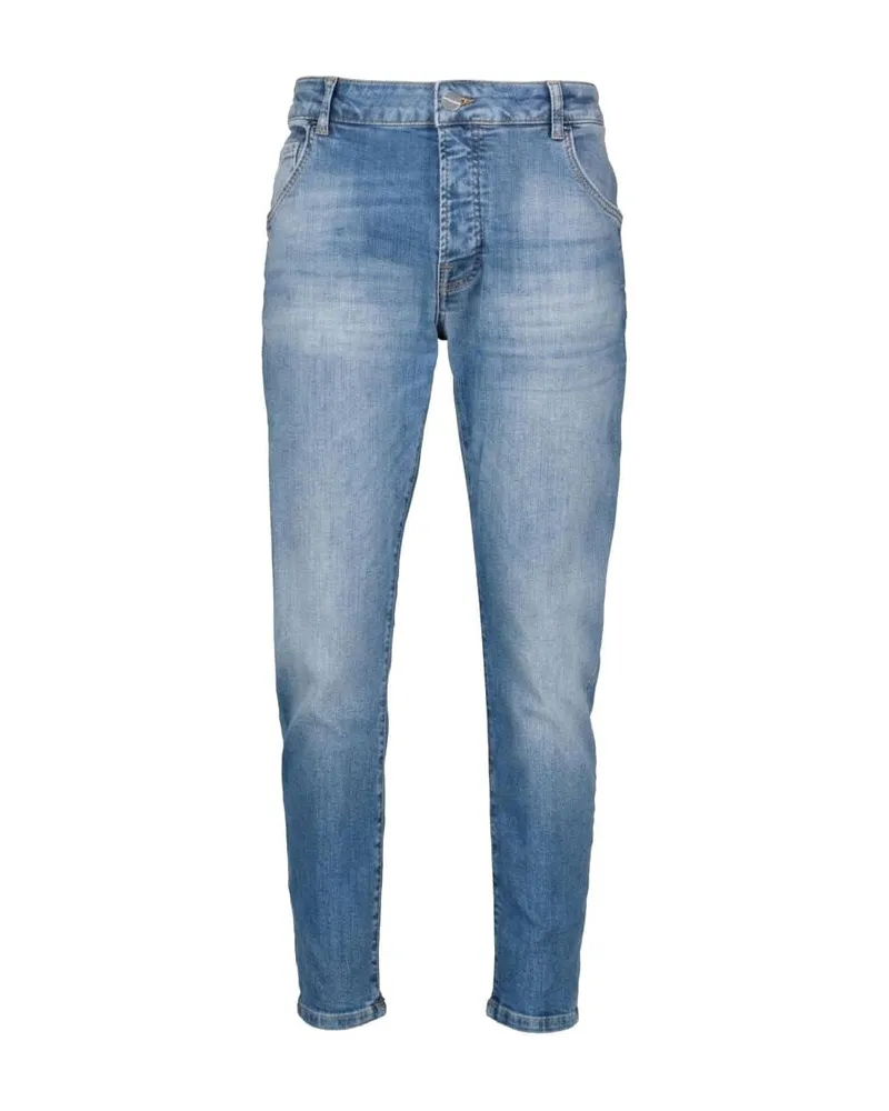 Goldgarn Herren Jeans NECKARAU Cropped Blue