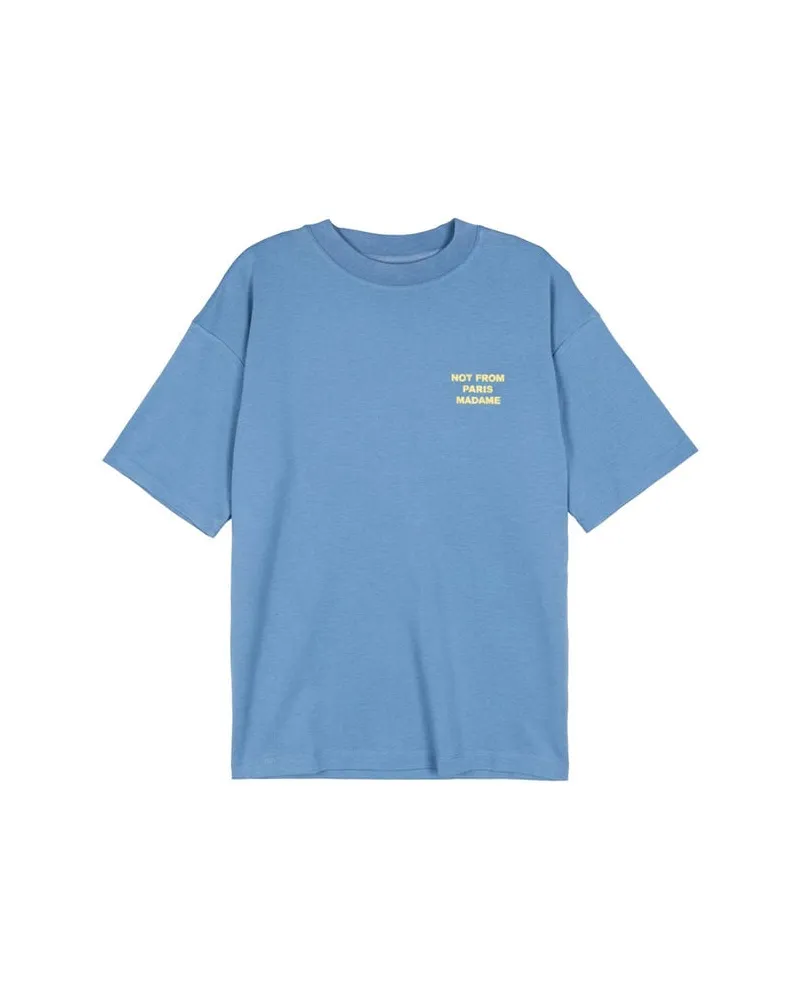 Drôle de Monsieur Herren T-Shirt LE T-SHIRT SLOGAN Blau