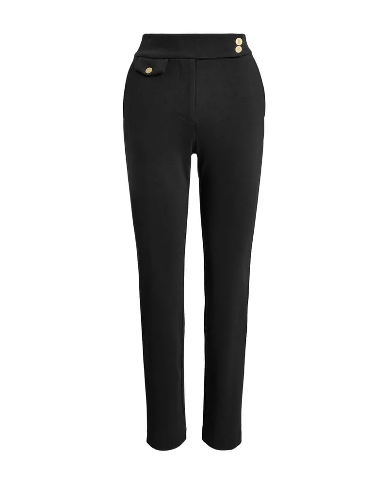 Ralph Lauren Damen Stretchhose verkürzt Schwarz