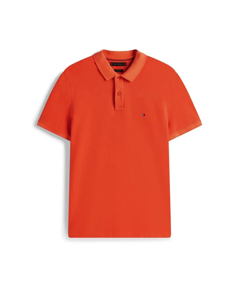 Tommy Hilfiger Herren Poloshirt GARMENT DYE Regular Fit Orange