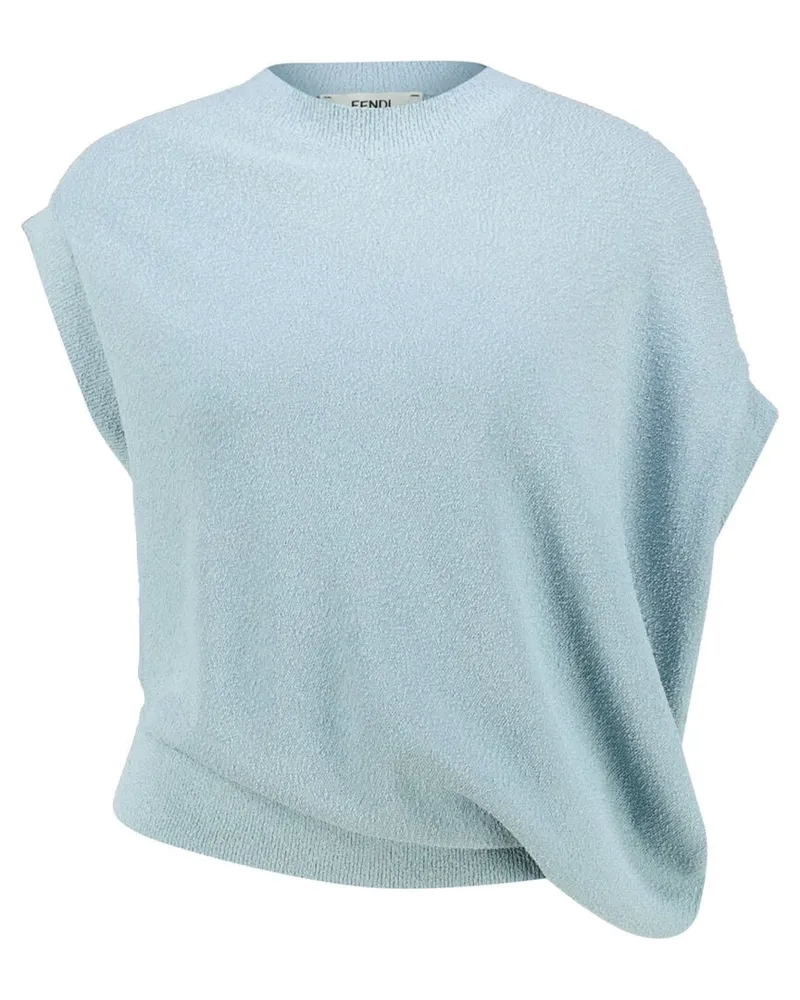 Fendi Damen Stricktop Bleu