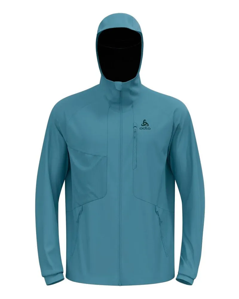 Odlo Herren Langlaufjacke ZEROWEIGHT X-WARM Rauchblau