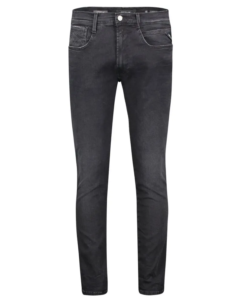 Replay Herren Jeans "Anbass Hyperflex+" Slim Fit Anthrazit
