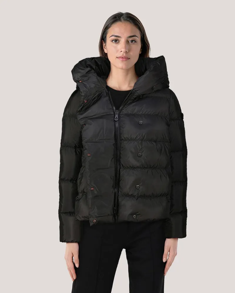 Peuterey Damen Daunenjacke mit Kapuze TUCANO Schwarz
