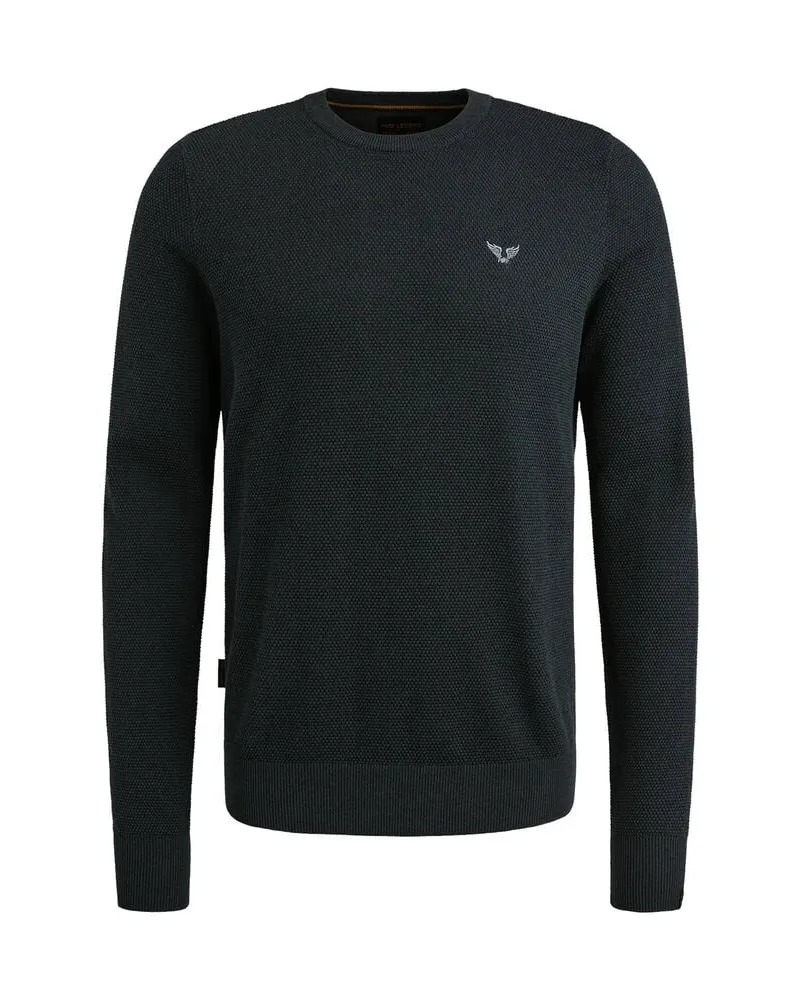 PME Legend Herren Strickpullover aus Modal-Baumwolle-Mix Marine