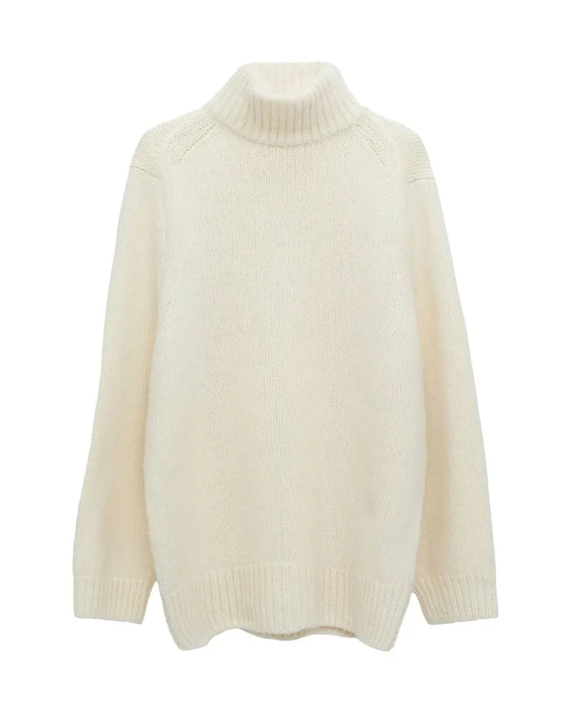 Dorothee Schumacher Damen Strickpullover mit Alpaka URBAN FAVORITES Offwhite