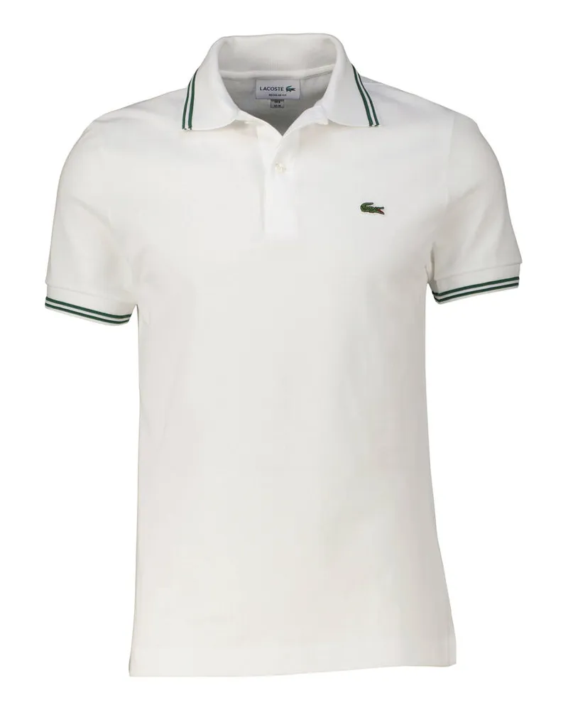 Lacoste Herren Poloshirt PETIT PIQUE Regular Fit Weiss