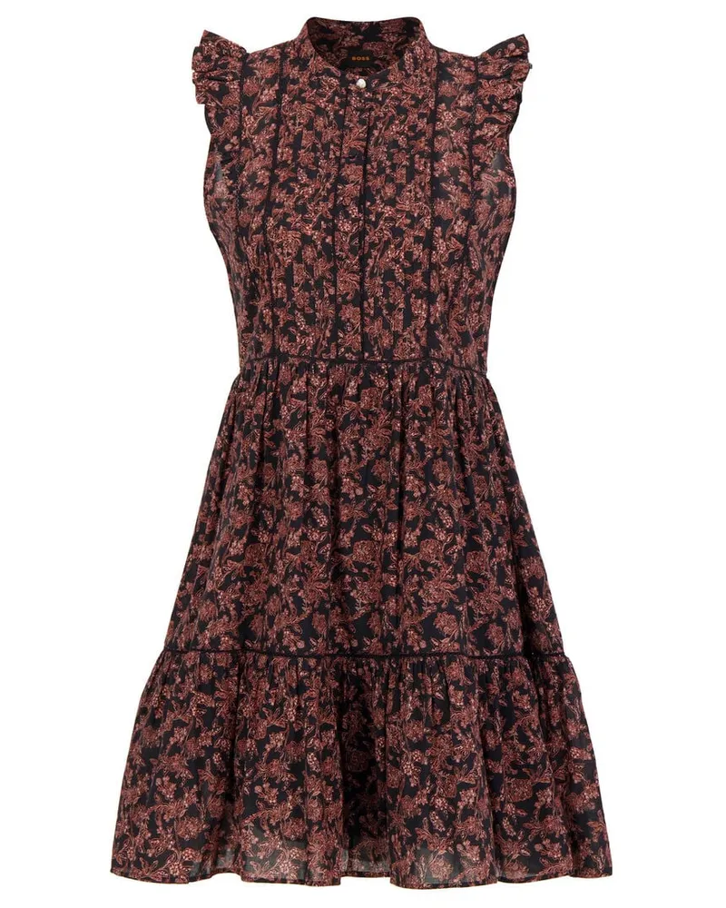 HUGO BOSS Damen Sommerkleid C_DANTIANA Braun