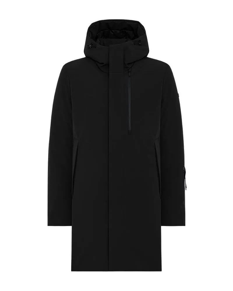 DUNO Herren Winterjacke mit Daunenwattierung PLANET CAPALBIO Schwarz