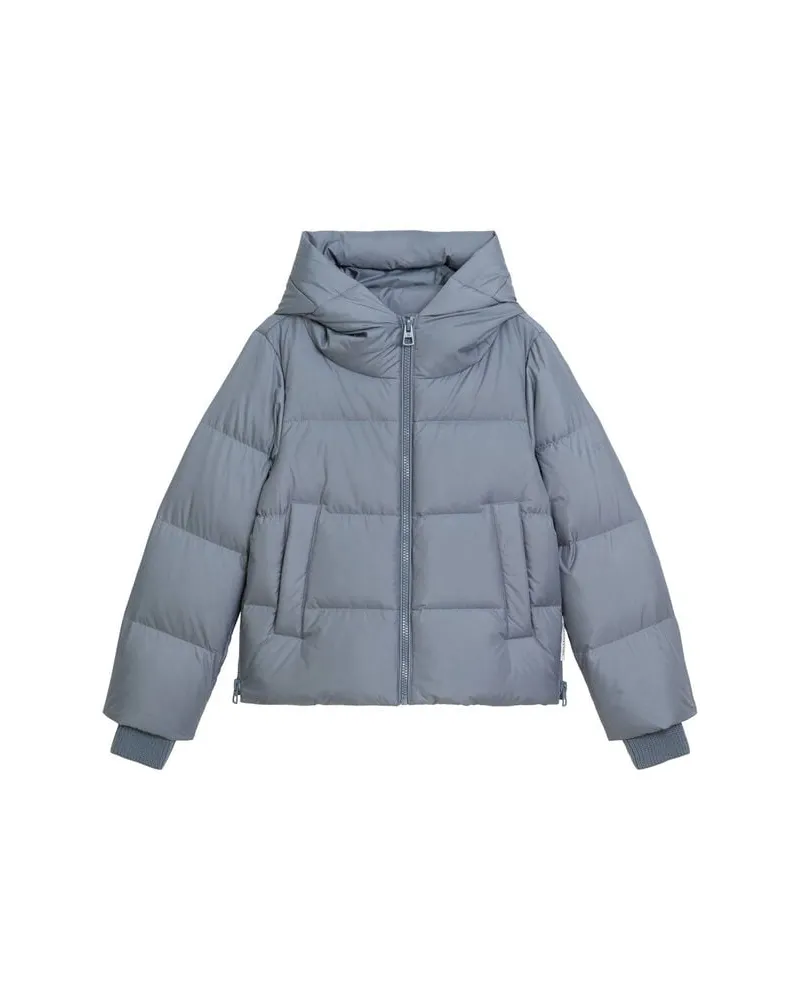 Marc O'Polo Damen Daunenjacke mit Kapuze Regular Fit Jeansblau