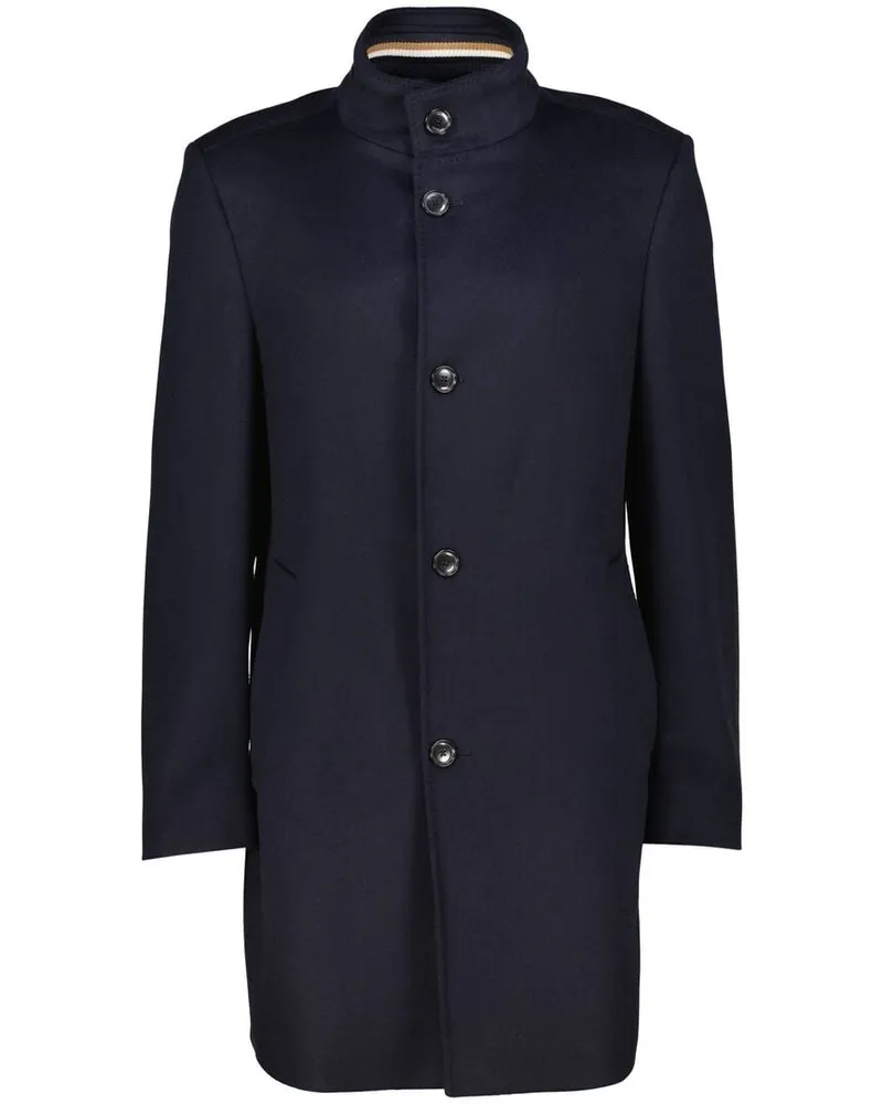 HUGO BOSS Herren Wintermantel aus Wolle und Kaschmir H-HYDE-SU-254 Marine