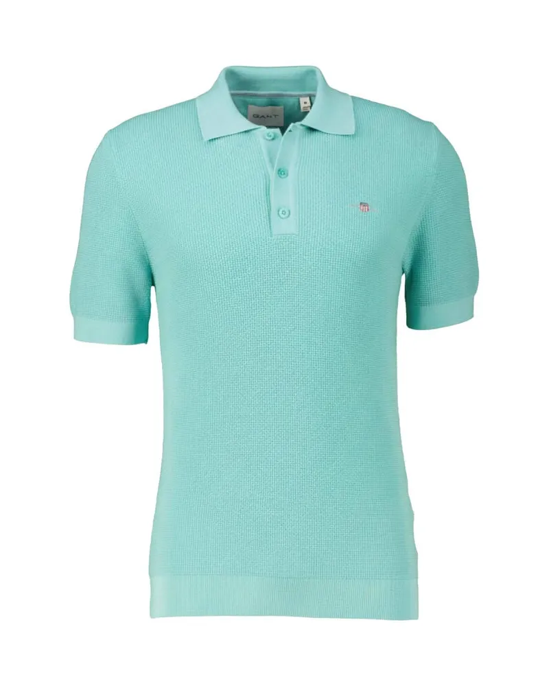 Gant Herren Poloshirt aus Baumwolle Türkis