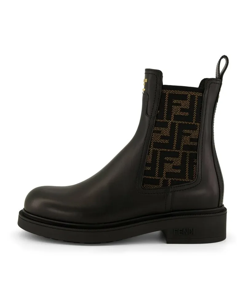 Fendi Damen Chelsea-Boots aus Kalbsleder FENDI FILO Schwarz