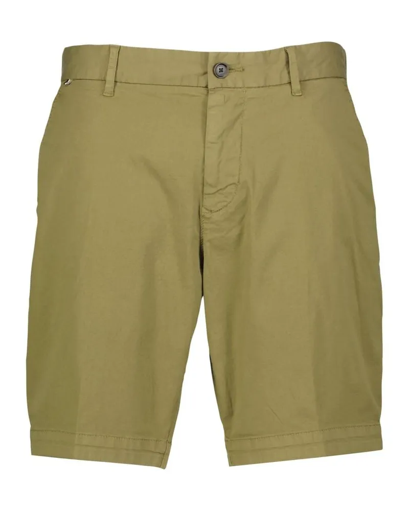 HUGO BOSS Herren Chinoshorts H-SLICE-SHORTS1 Slim Fit Oliv