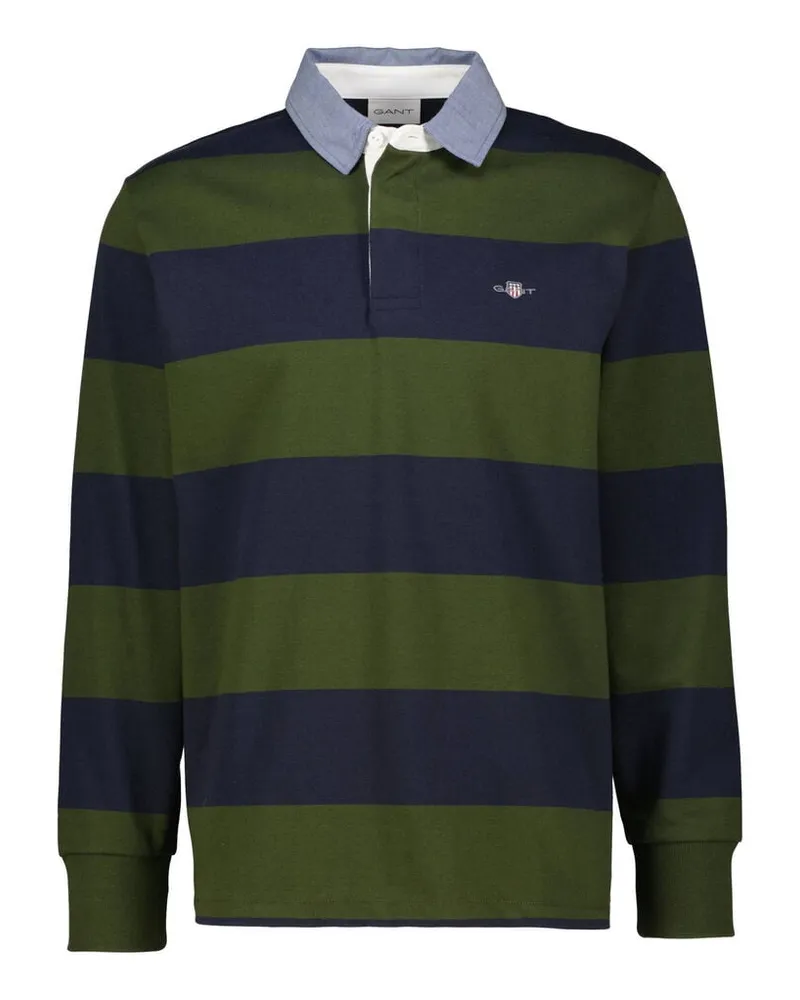 Gant Herren Poloshirt CHAMBRAY HEAVY RUGGER Dunkelgrün