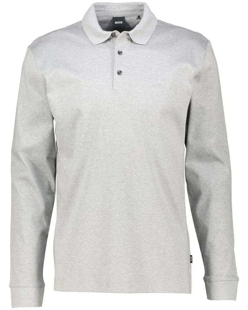 HUGO BOSS Herren Poloshirt PADO 30 Regular Fit Silber