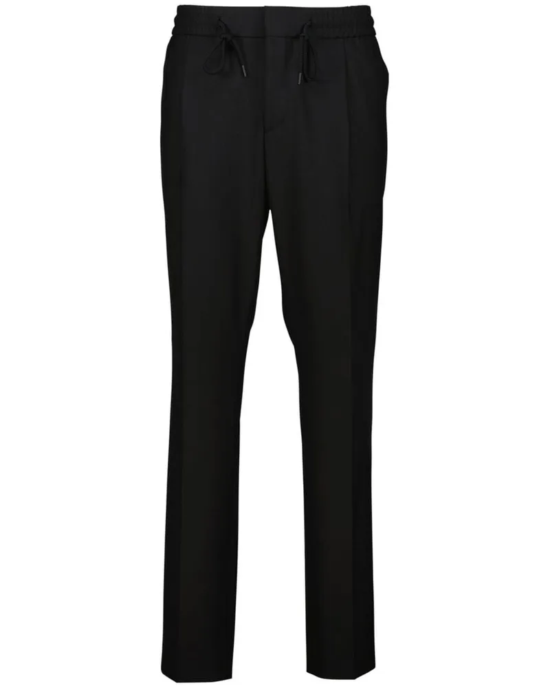 HUGO BOSS Herren Bundfaltenhose GETLIN251F3 Slim Fit Schwarz