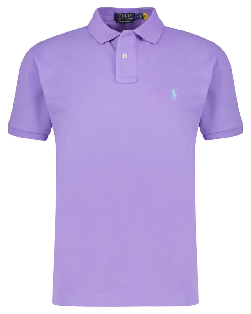 Ralph Lauren Herren Poloshirt Custom Slim Fit Kurzarm Purple