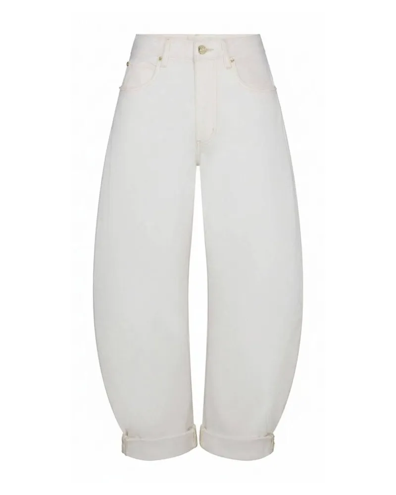 Frame Denim Damen Jeans THE BUBBLE Relaxed Fit Weiss