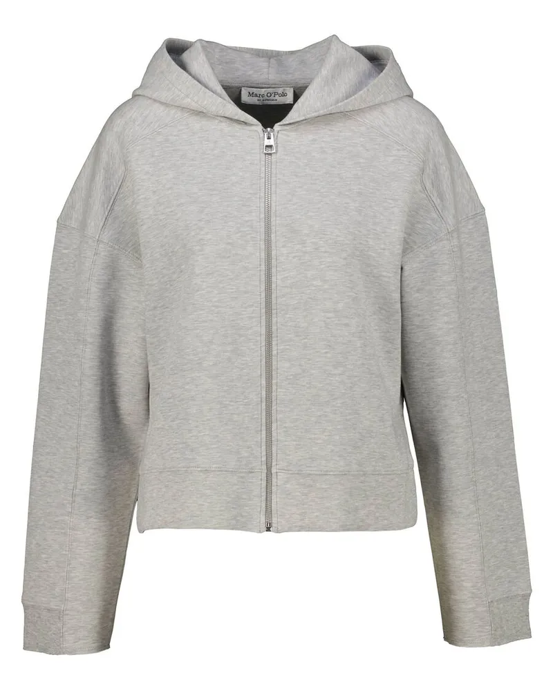 Marc O'Polo Damen Sweatjacke Relaxed Fit Silber