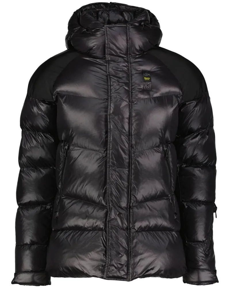 Blauer Herren Steppjacke CROWN Schwarz