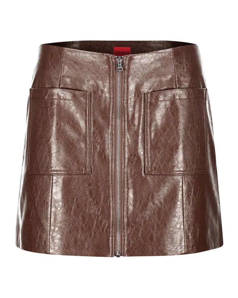 HUGO BOSS Damen Minirock RALITTE-1 Braun