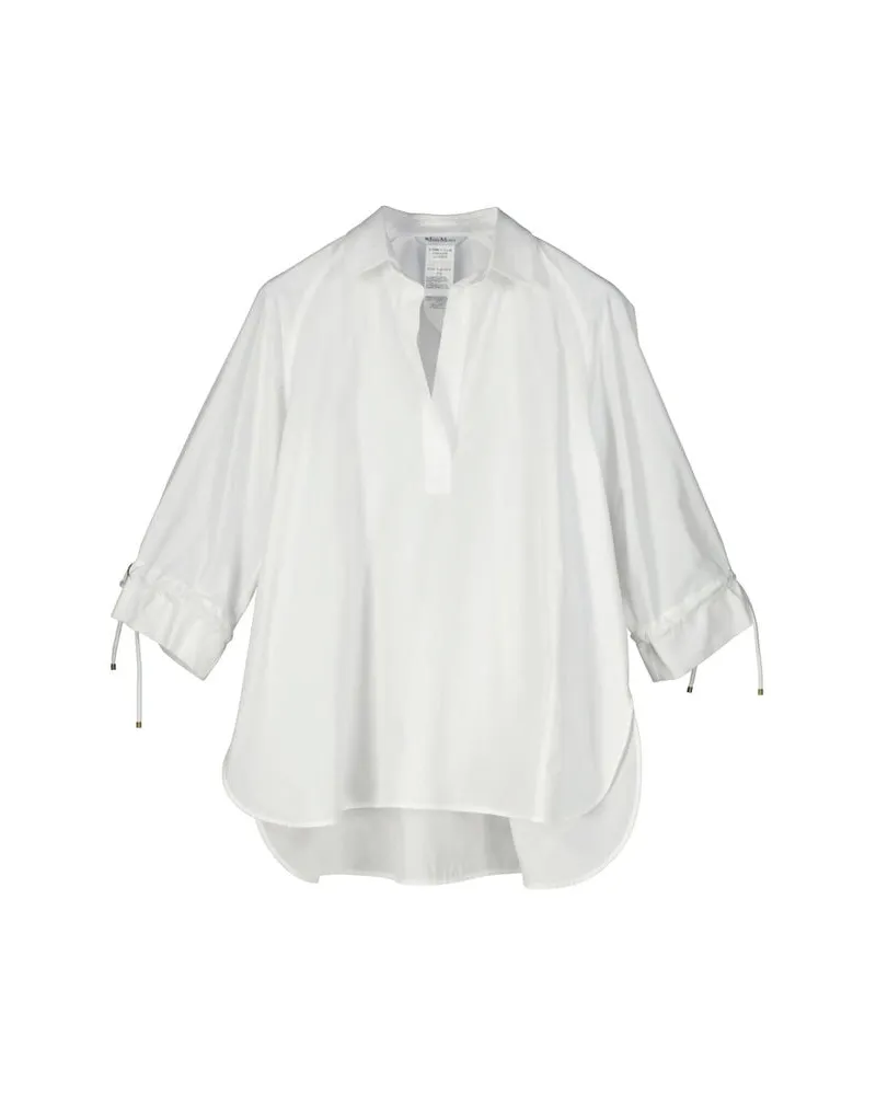 Max Mara Damen Hemdbluse aus Baumwolle Mehrfarbig