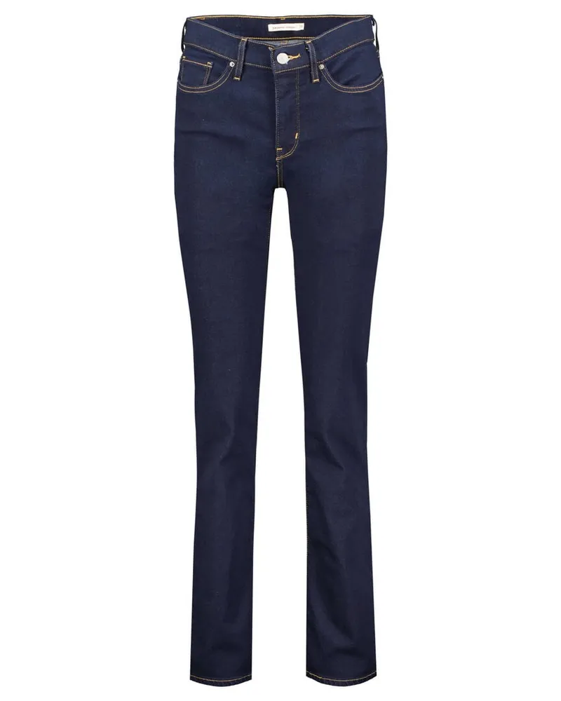 Levi's Damen Jeans 314 SHAPING STRAIGHT DARKEST S Darkblue