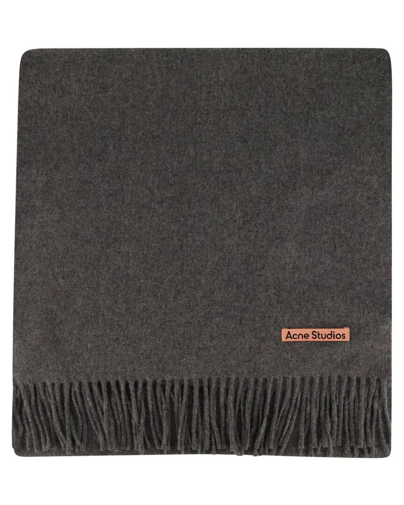 Acne Studios Schal CANADA  aus Wolle Anthrazit