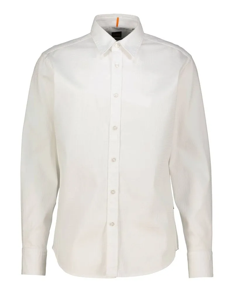 HUGO BOSS Herren Hemd RELEGANT_6_M Regular Fit Weiss