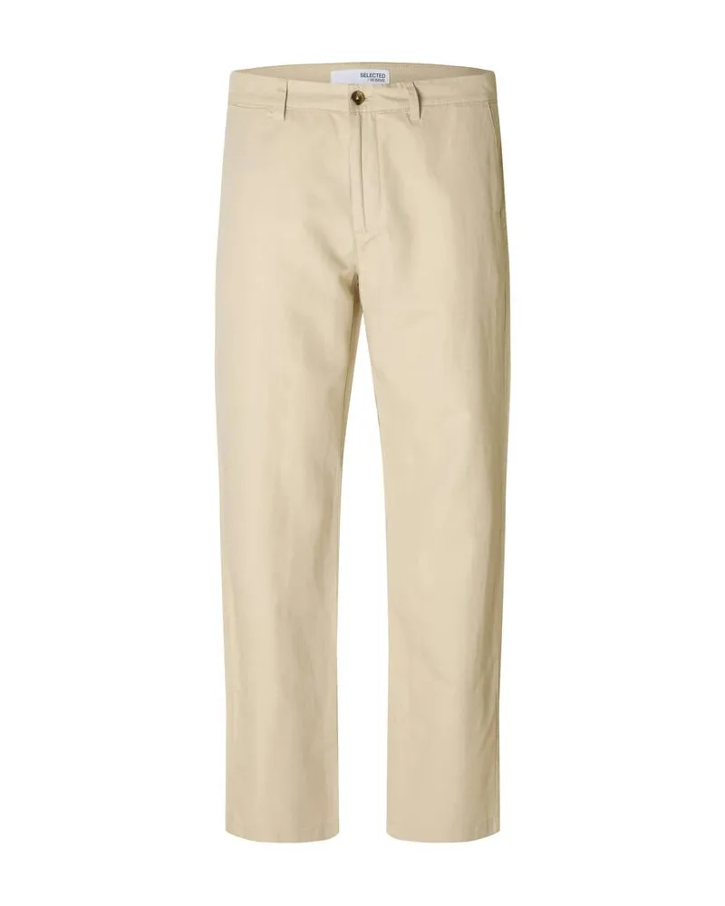 Selected Homme Herren Stoffhose 196 Straight Fit Sand