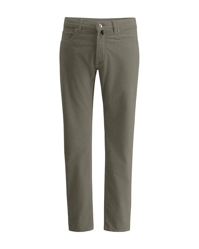 Pierre Cardin Herren Chinohose PC-LAVAL Regular Fit mit Stretch-Anteil Grün