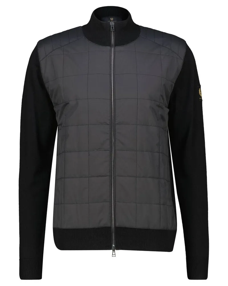 Belstaff Herren Strickjacke KELBROOK ZIP CARDIGAN Schwarz