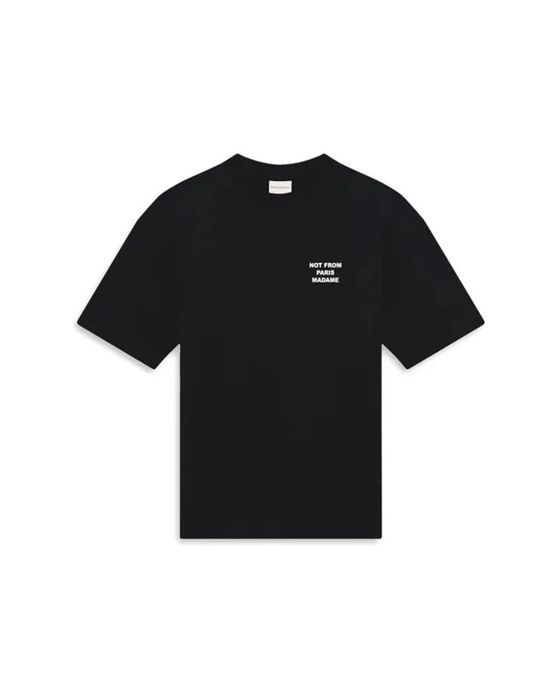 Drôle de Monsieur Herren T-Shirt LE T-SHIRT SLOGAN Schwarz