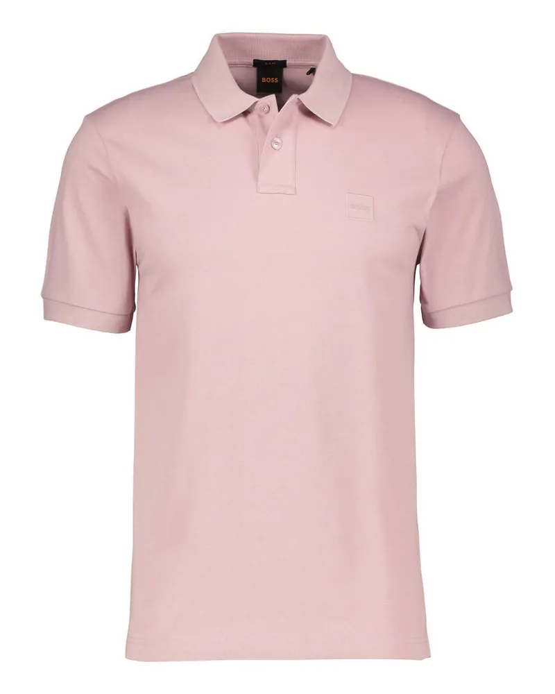 HUGO BOSS Herren Poloshirt PASSENGER Slim Fit Kurzarm Rosa