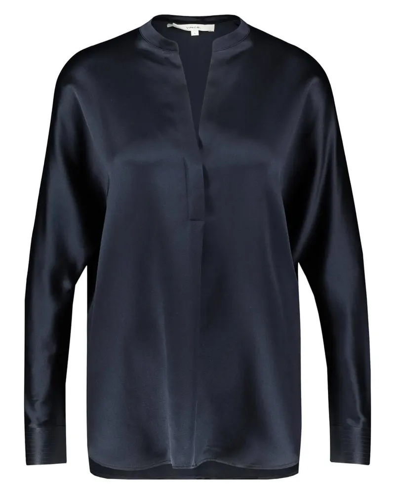 Vince Damen Seidenbluse Langarm Marine