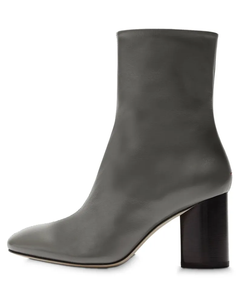 aeyde Damen Stiefeletten aus Leder ALENA Grau