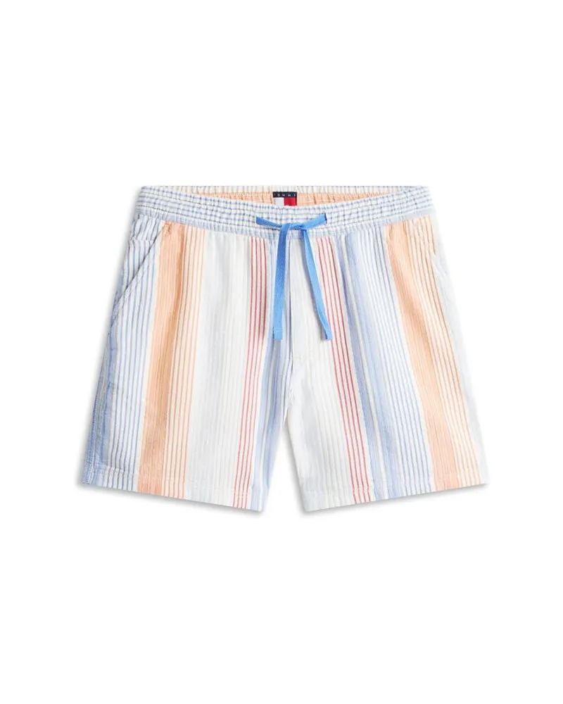 Tommy Hilfiger Herren Shorts mit Dobby-Streifen Offwhite