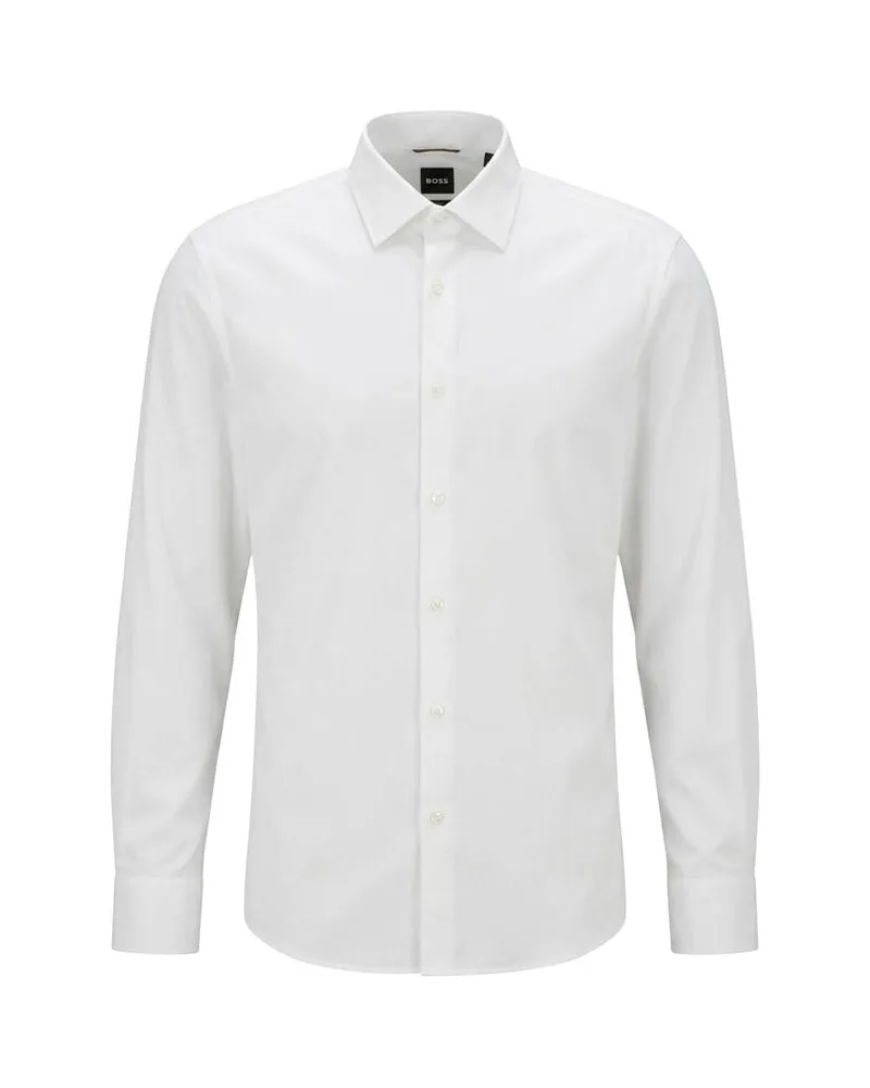 HUGO BOSS Herren Hemd P-HANK Weiss