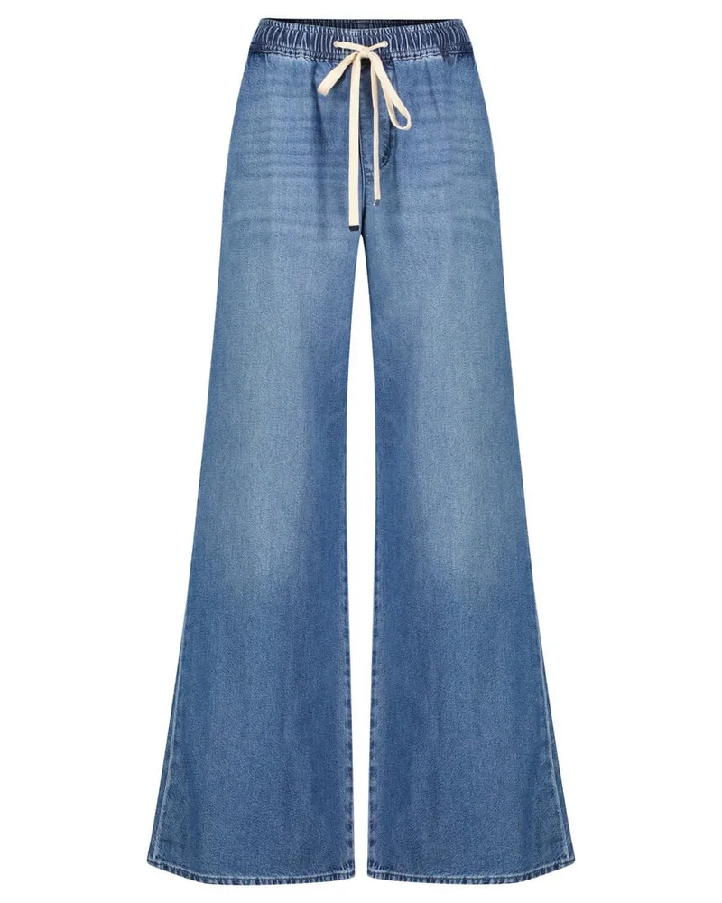 7 for all mankind Damen Jeans PULL ON HILO Wide Fit Blue