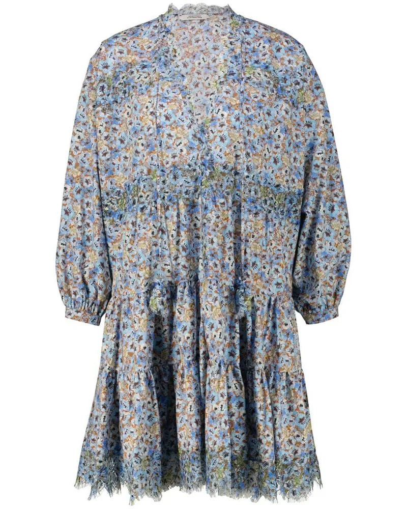 Dorothee Schumacher Damen Kleid FLORAL VOLUMES Blau